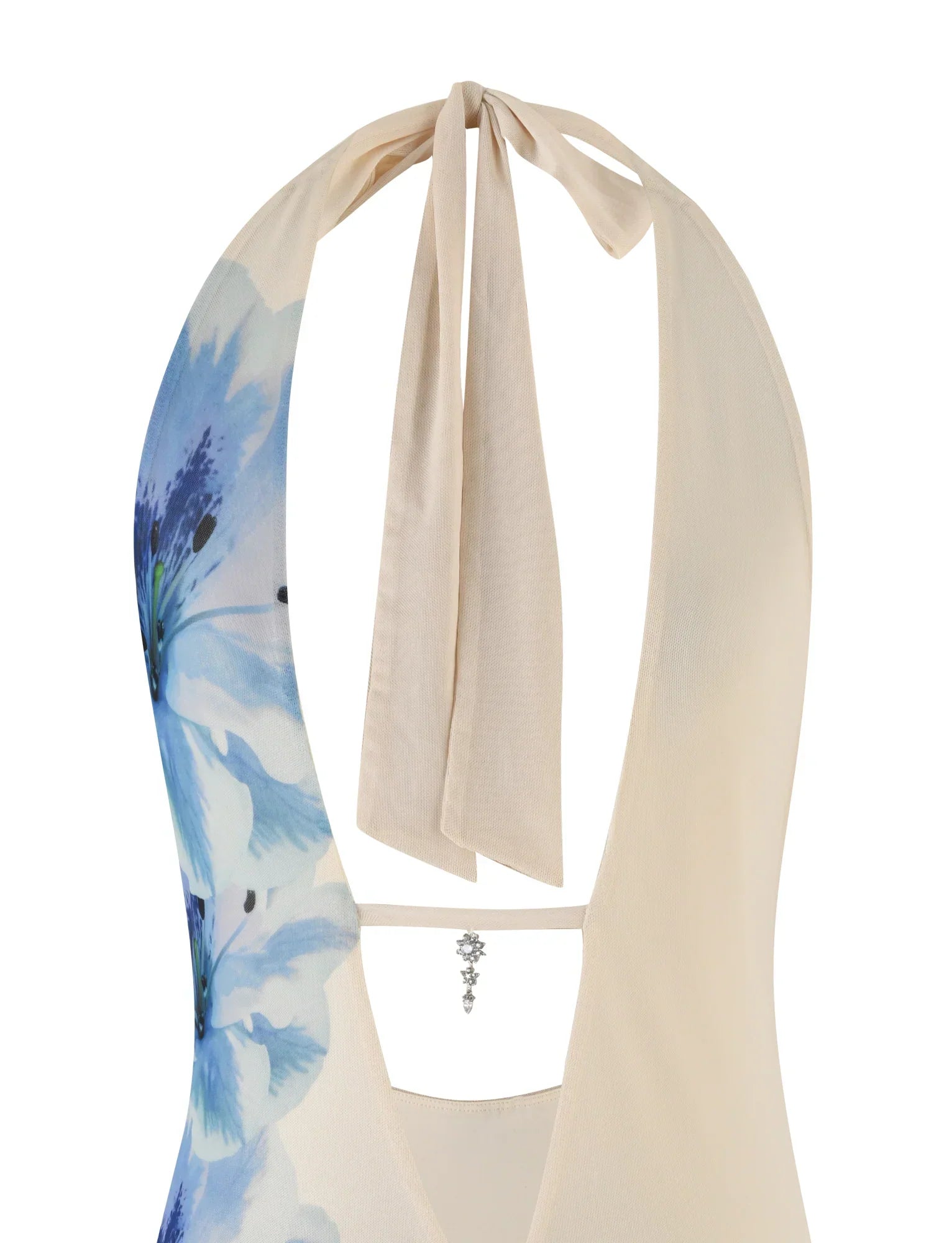 BROOKS DRESS WHITE CREAM FLORAL