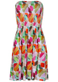 Convertible Cover Up Dress Watercolor Geo