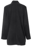 Double Breasted Blazer Jet Black