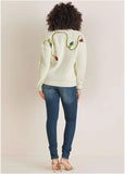 Merry Sequined Sweater Cloud Dancer