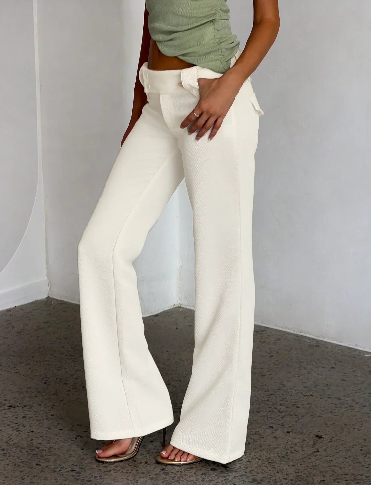 KITTIE PANT WHITE CREAM
