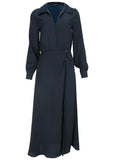 High Slit Maxi Dress Navy