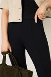 Pintuck Kick Flare Ponte
