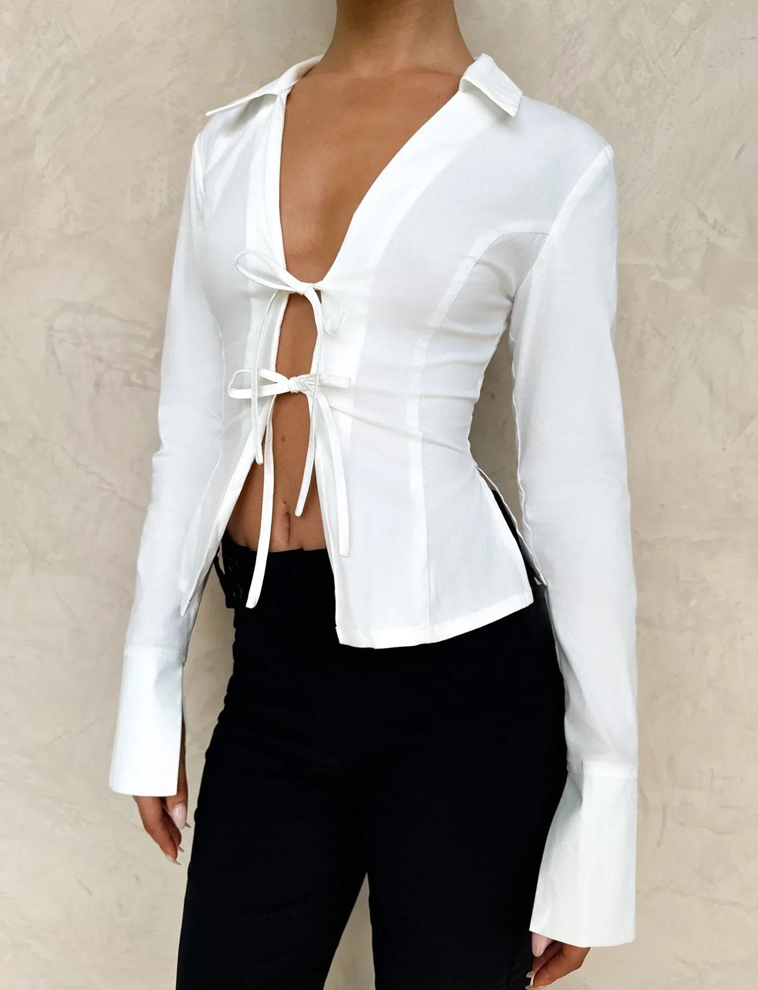 BRIELLE SHIRT WHITE IVORY