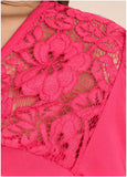 Lacquared Lace Long Sleeve Azalea