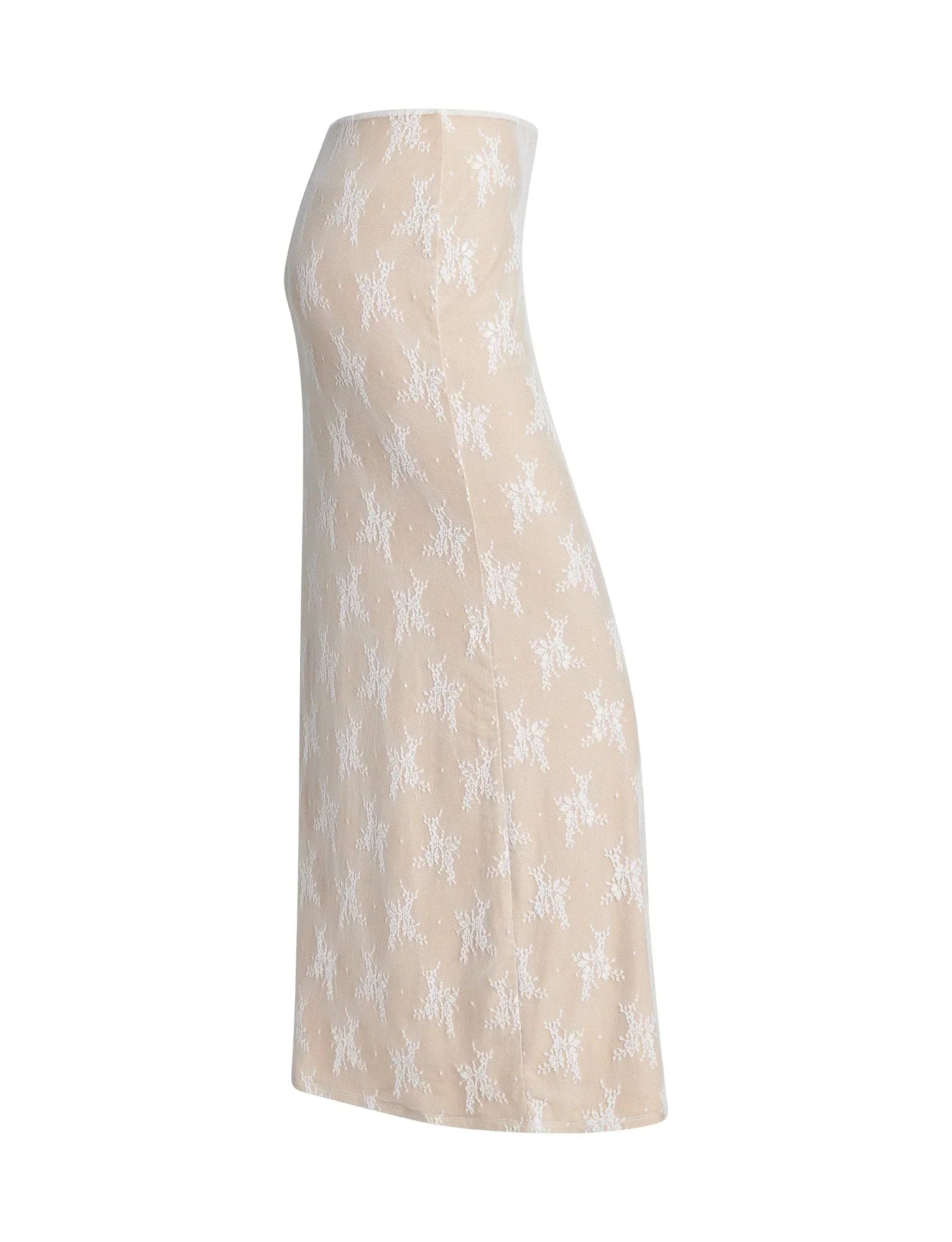 KAROLINA SKIRT WHITE WHITE LACE