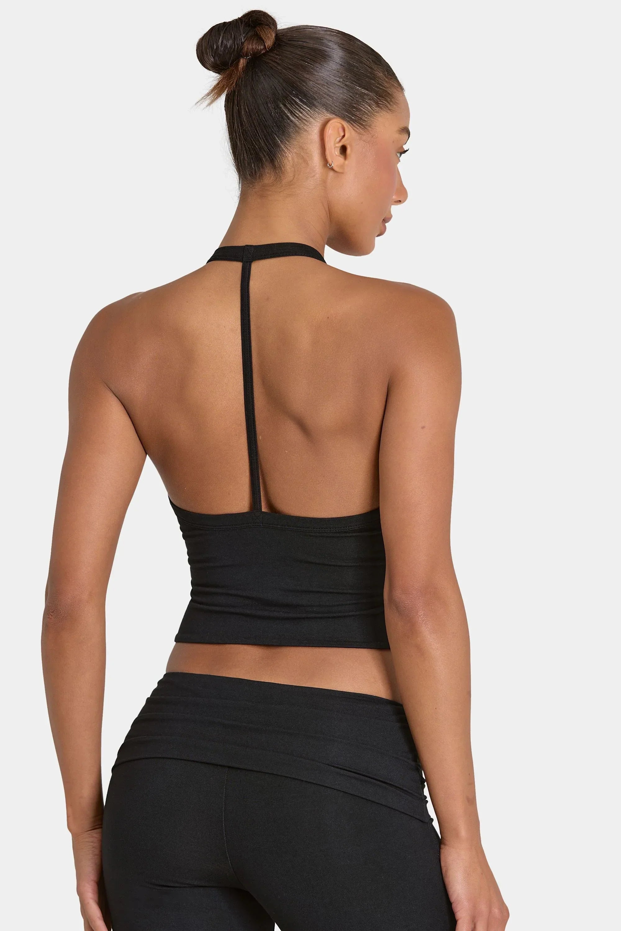 ButterCloud Crop Tank Top in Black