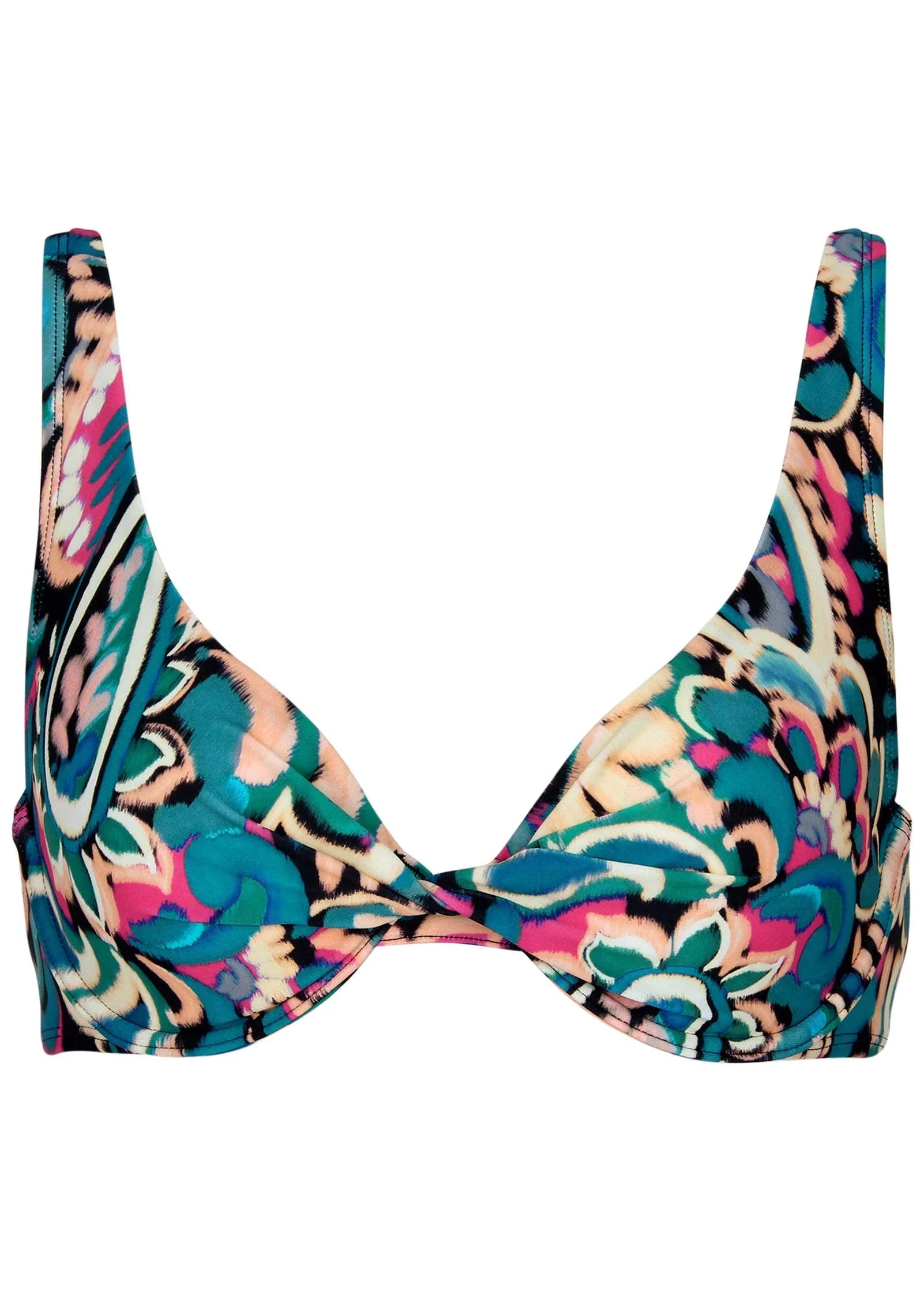 Antigua Twist Bikini Top Fuzzy Paisley
