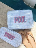 KenzKustomz Periwinkle Pebbles Clear Coat Large Bag Stuff