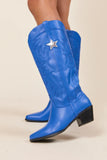 Vicki Cobalt Blue Star Western Boots FINAL SALE
