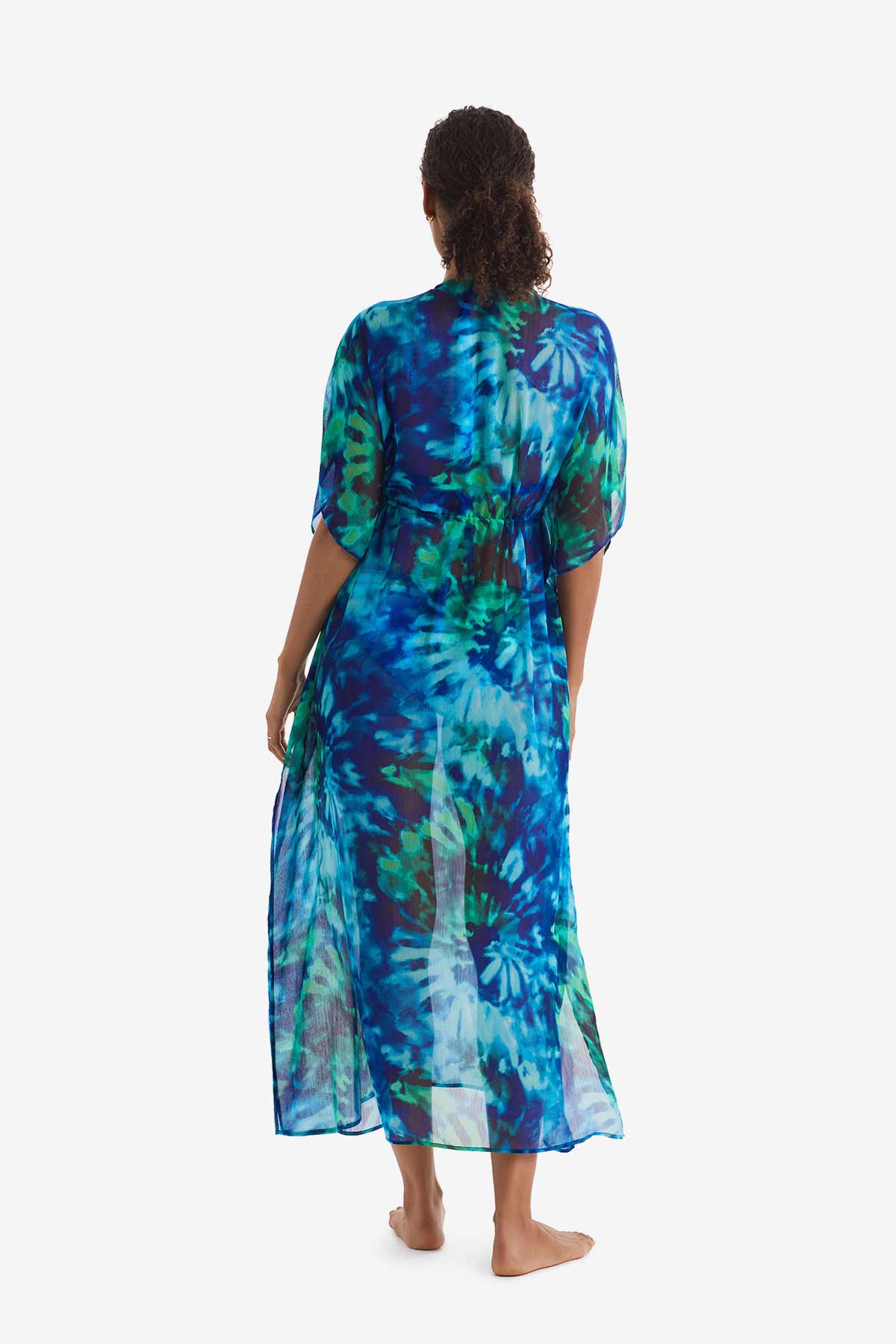 Dune Midi Caftan Saltwater Tie Dye