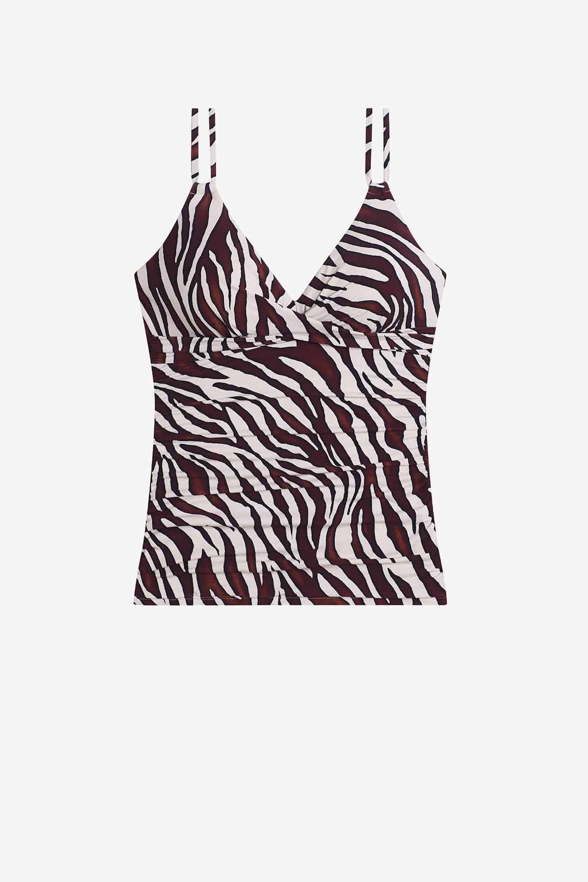 Haven Tankini Top Zebra
