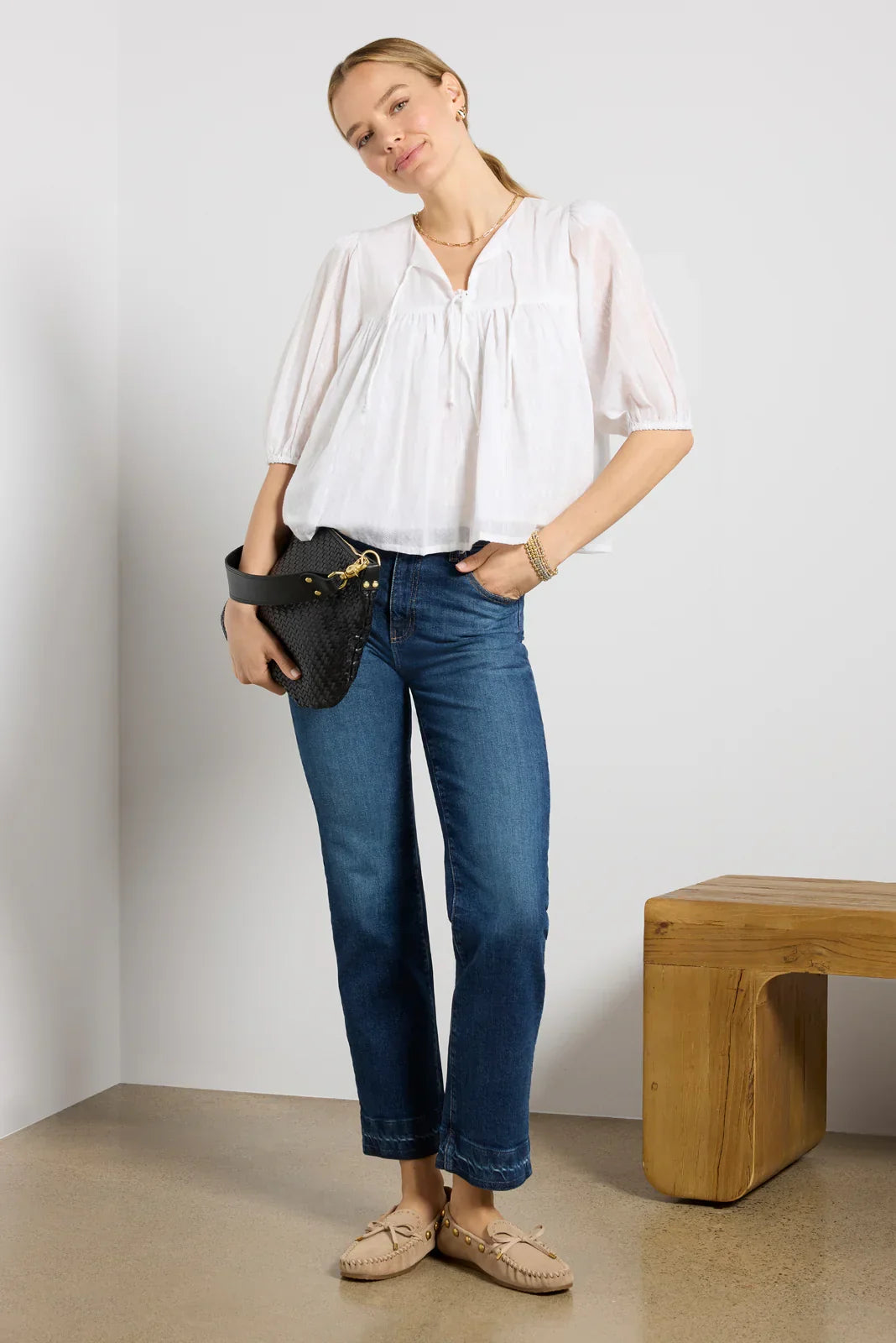 Brinley w Release Hem Straight Jean