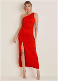 High Slit Maxi Dress Goji Berry