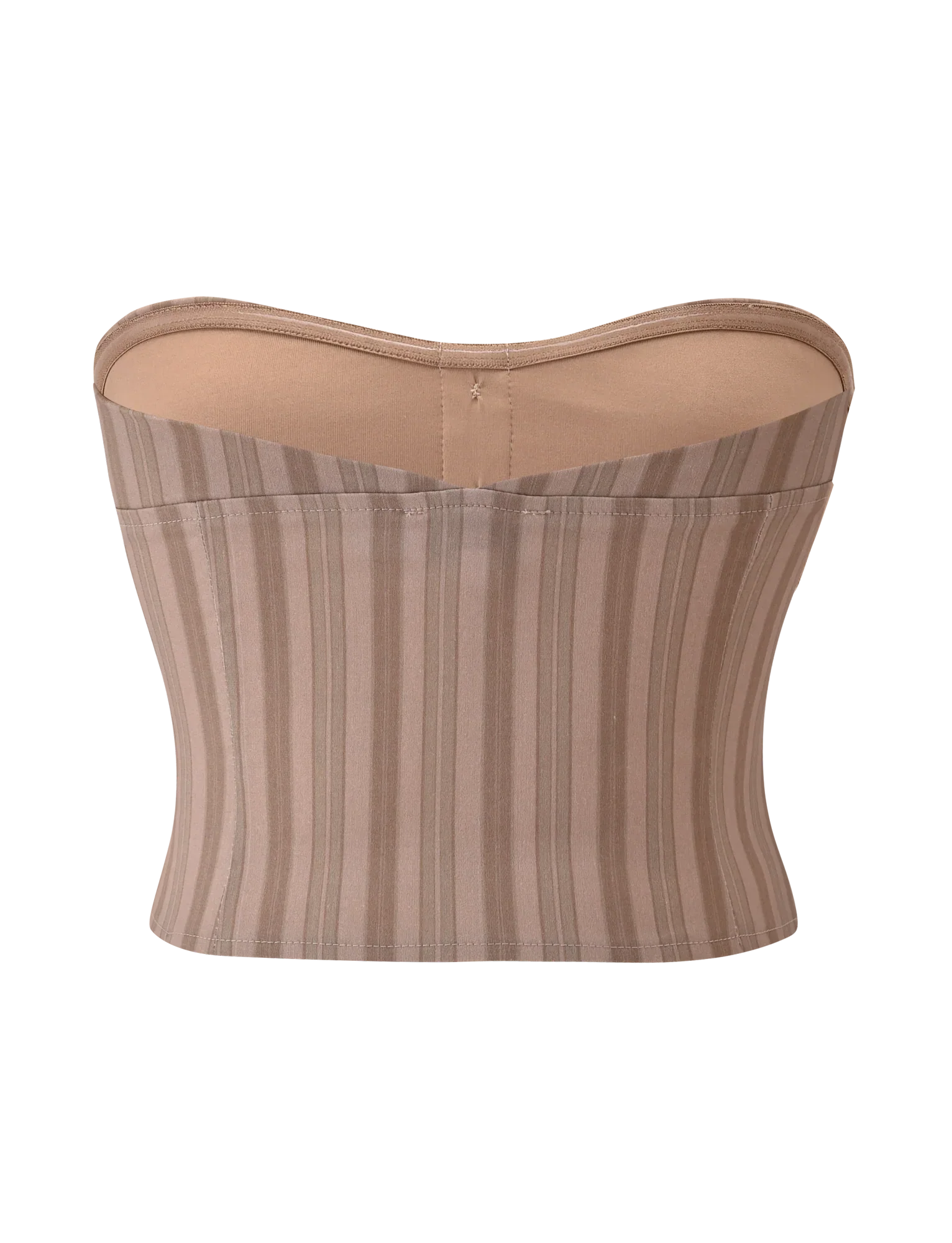 KITTIE STRAPLESS CORSET TAUPE STRIPE