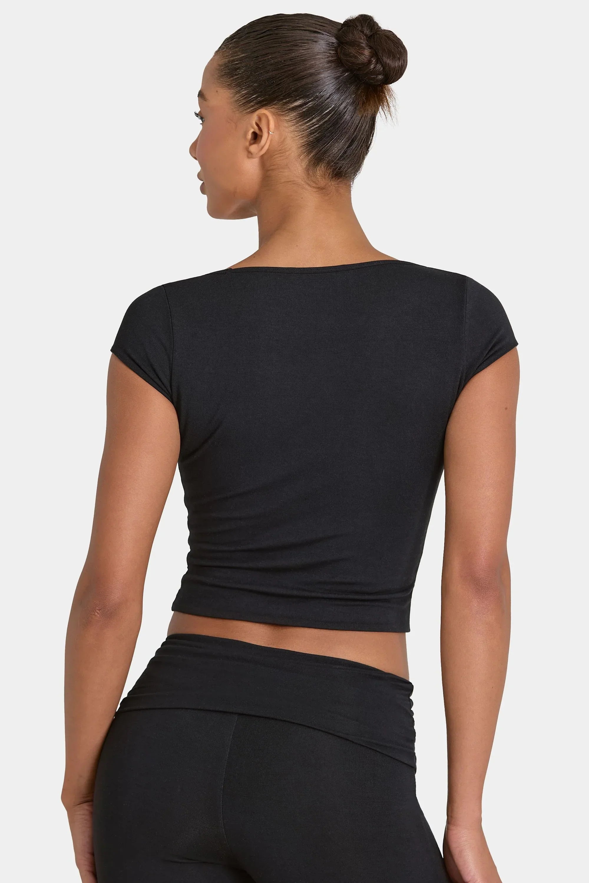 ButterCloud Crop Top in Black