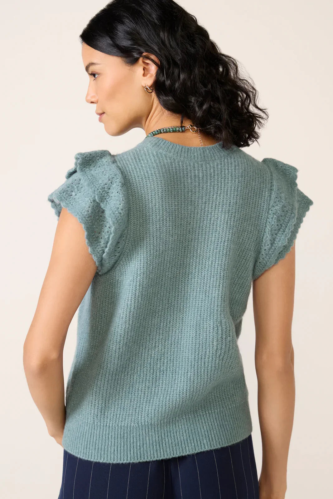 Stasia Flutter Sleeve Pullover