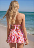 Rio Swim Skirt Feathered Blooms