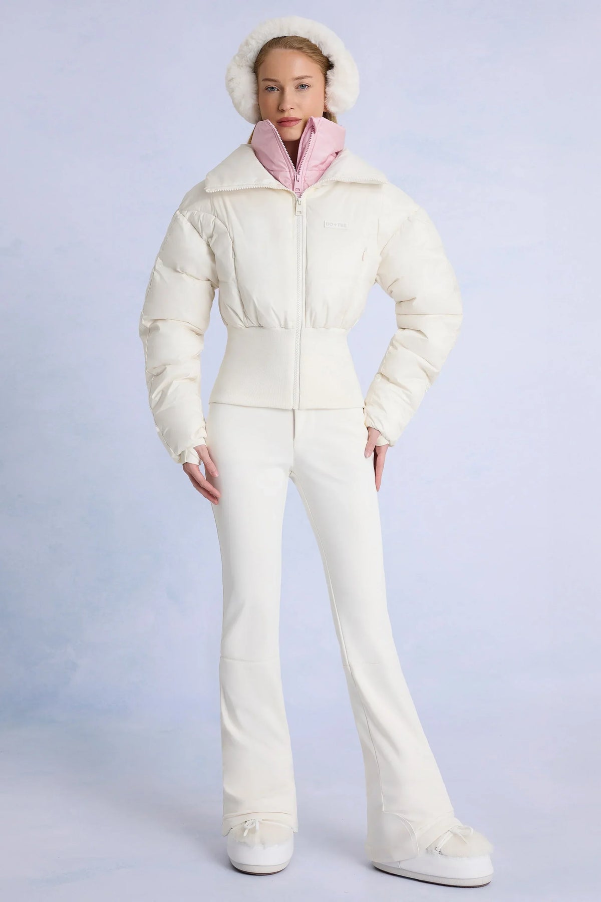 Waterproof Layered Ski Jacket in Ice