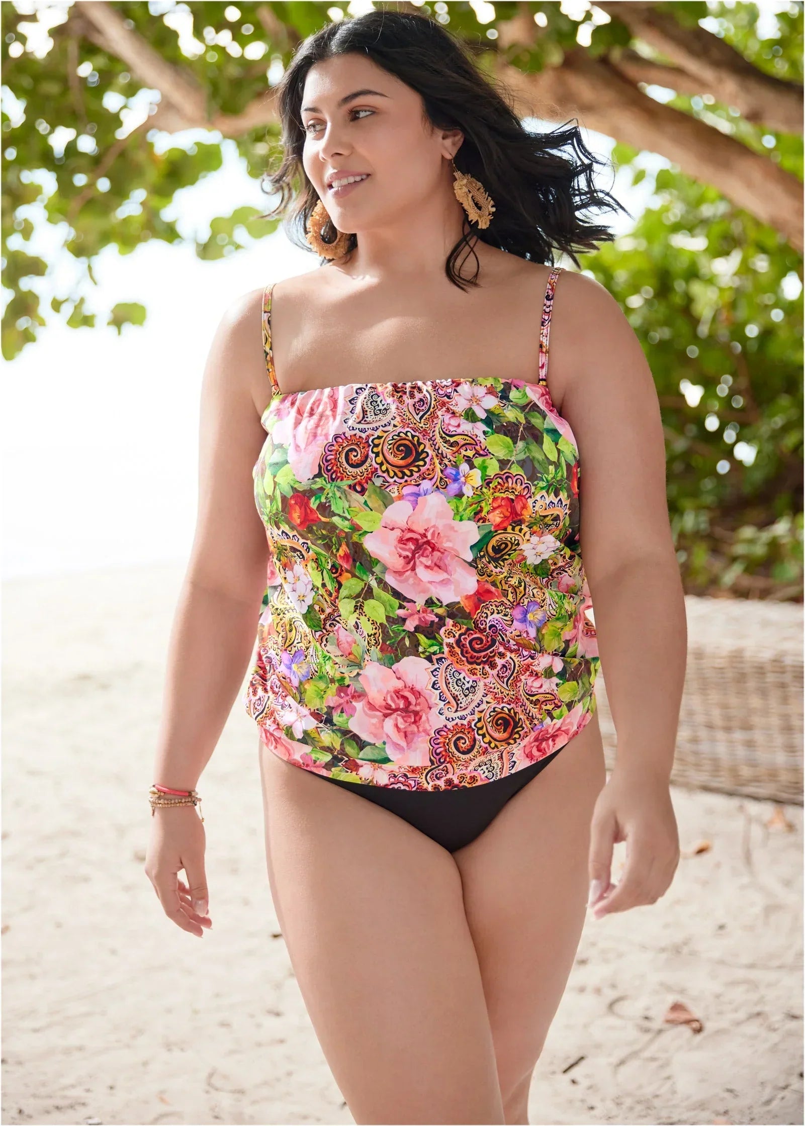 Blouson Bandeau Tankini Top Camille
