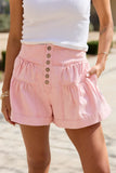 Clear Minded Coral Pink Shorts