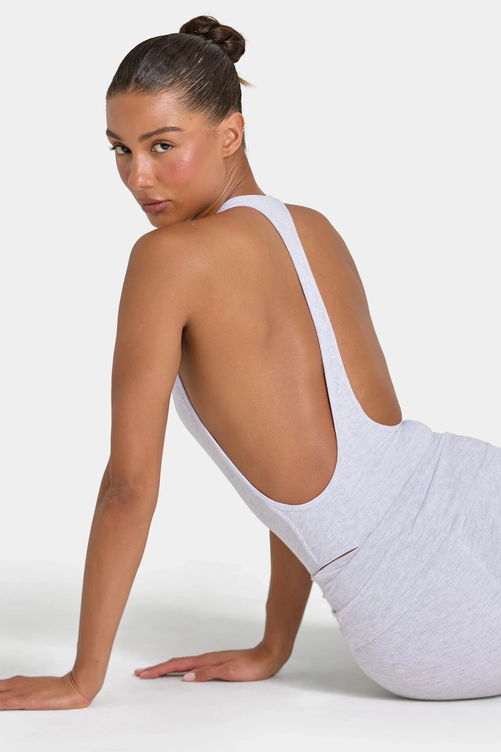 ButterCloud Bodysuit in Grey Marl