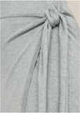 Tie Side Sweater Dress Light Heather Grey