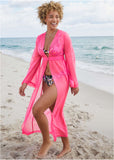 Sea Breeze Kimono Cover Up Fuchsia