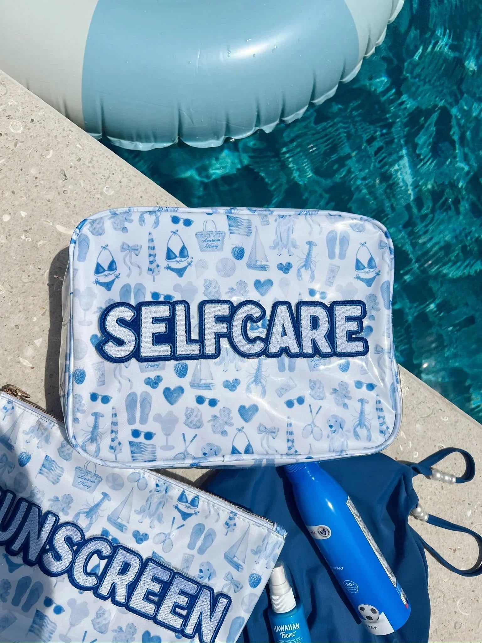 KenzKustomz Blue Americana Clear Coat XL Bag Self Care