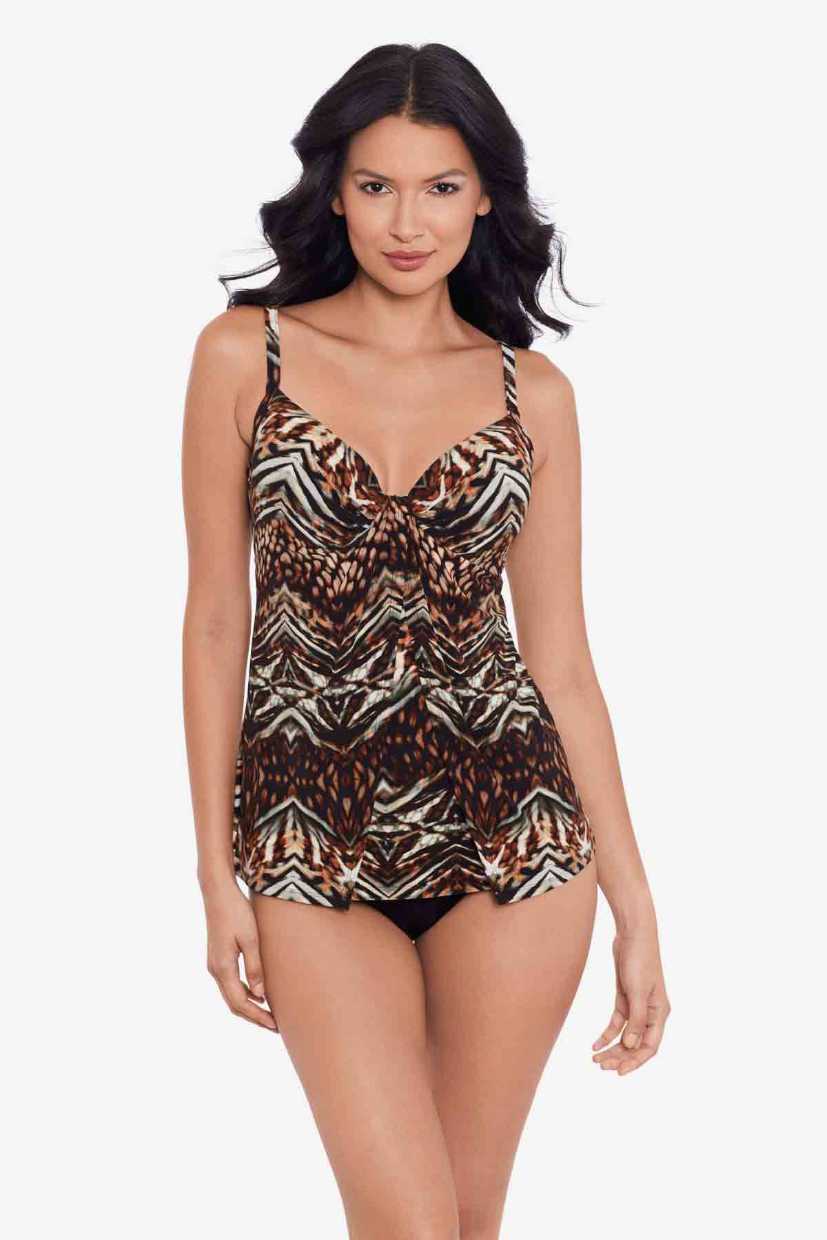 Gala Tankini Top in Tribal Tigress