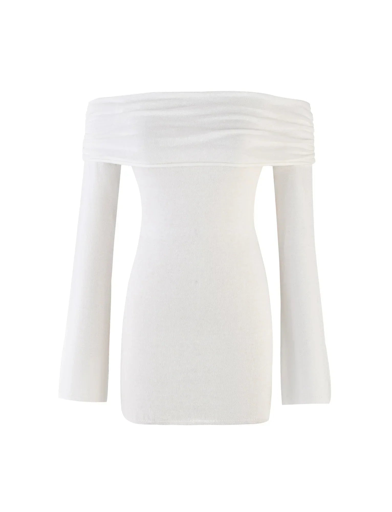 DIEDRE JUMPER DRESS WHITE CREAM