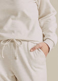 Knot Back Top And Pants Set Vanilla Heather