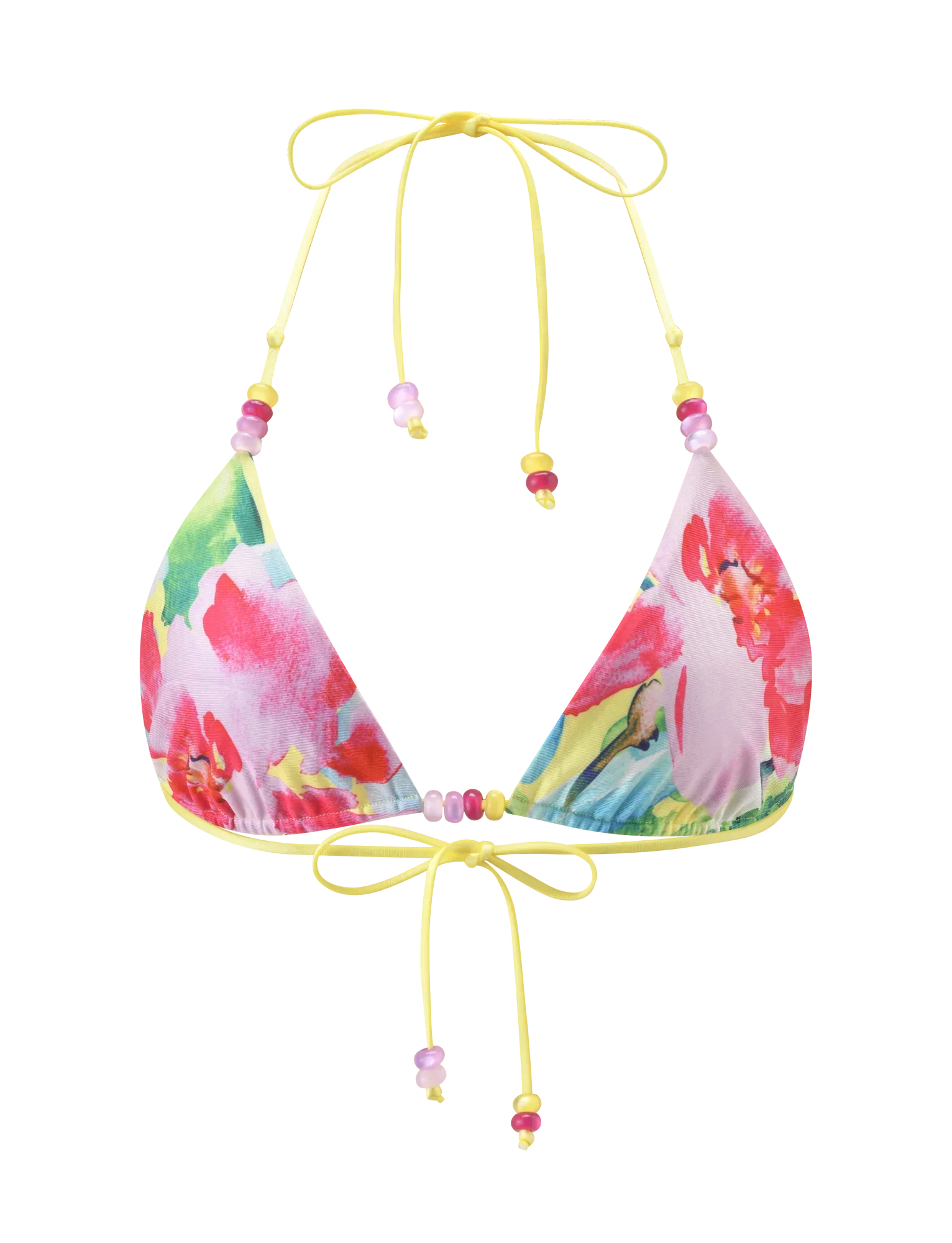 FINLEA REVERSIBLE BIKINI TOP GARDEN DAIQUIRI FLORAL