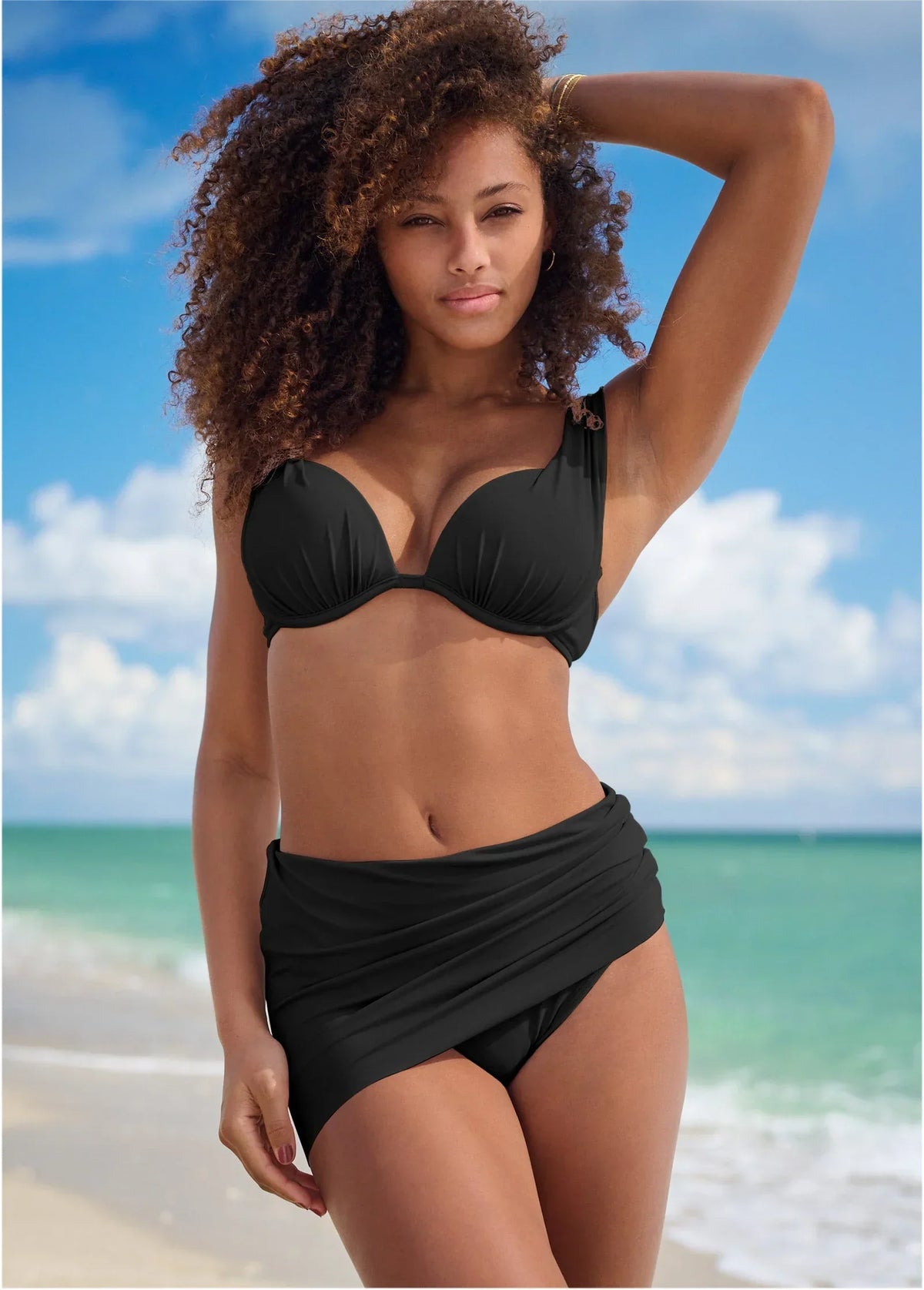 Over The Shoulder Marilyn Top Black Beauty