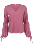 Tie Sleeve Blouse Heather Rose