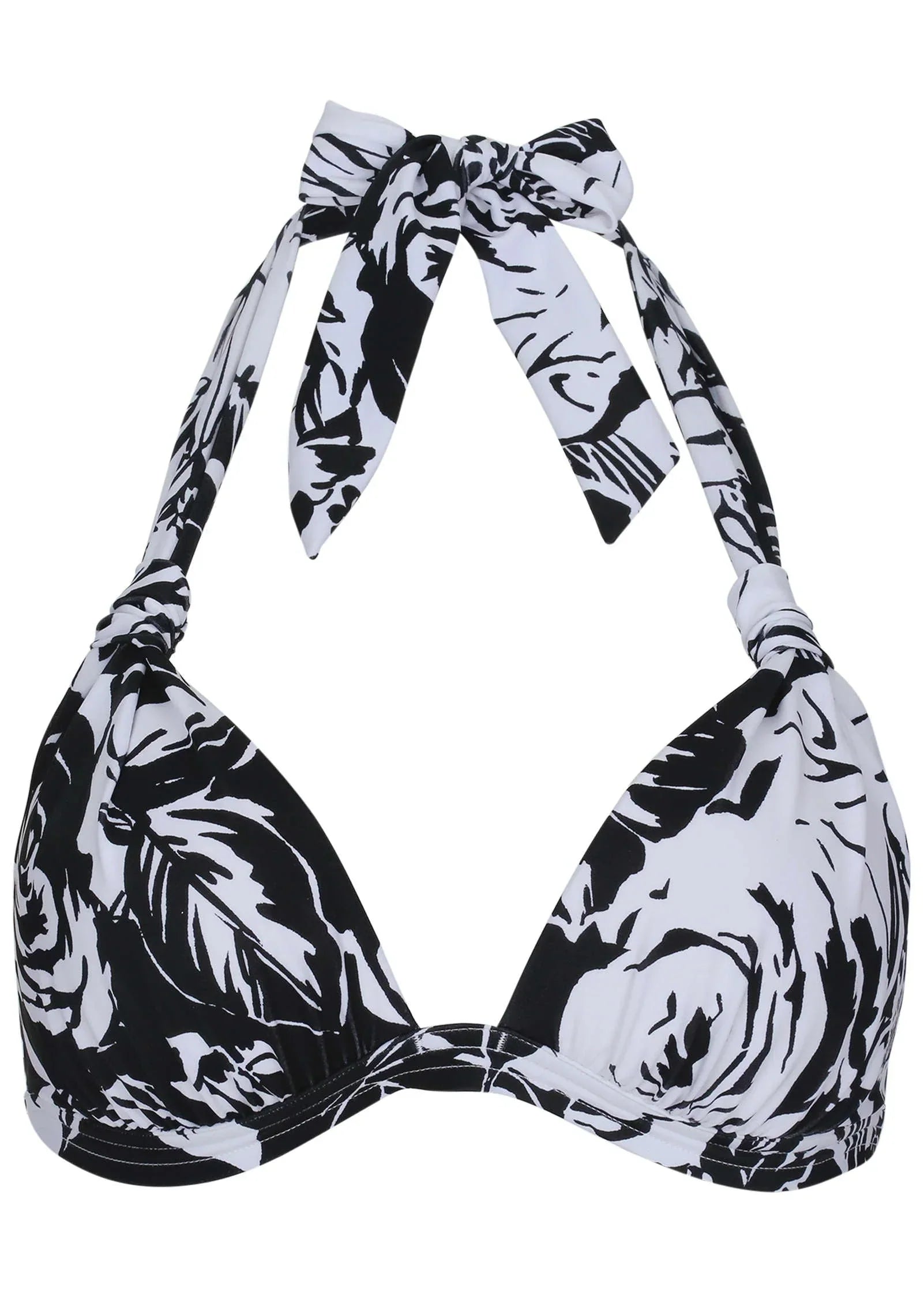 Goddess Push Up Bikini Top Inverted Roses