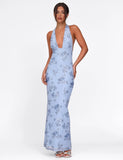 PHAEDRA MAXI DRESS BLUE FLORAL BLUE FLORAL