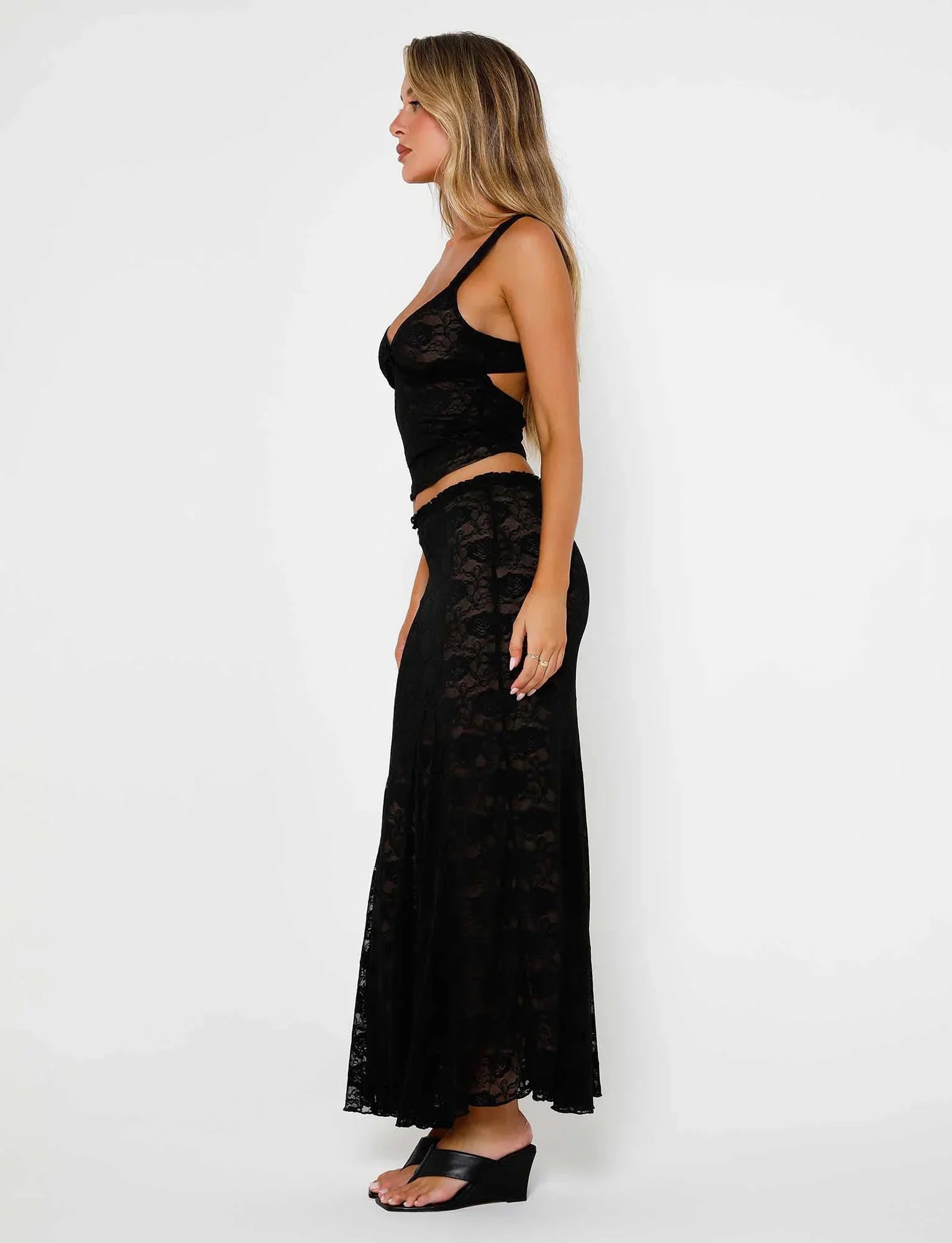 ISADORA SKIRT BLACK LACE