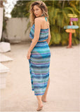 Crochet Maxi Skirt Starlight Blue Multi