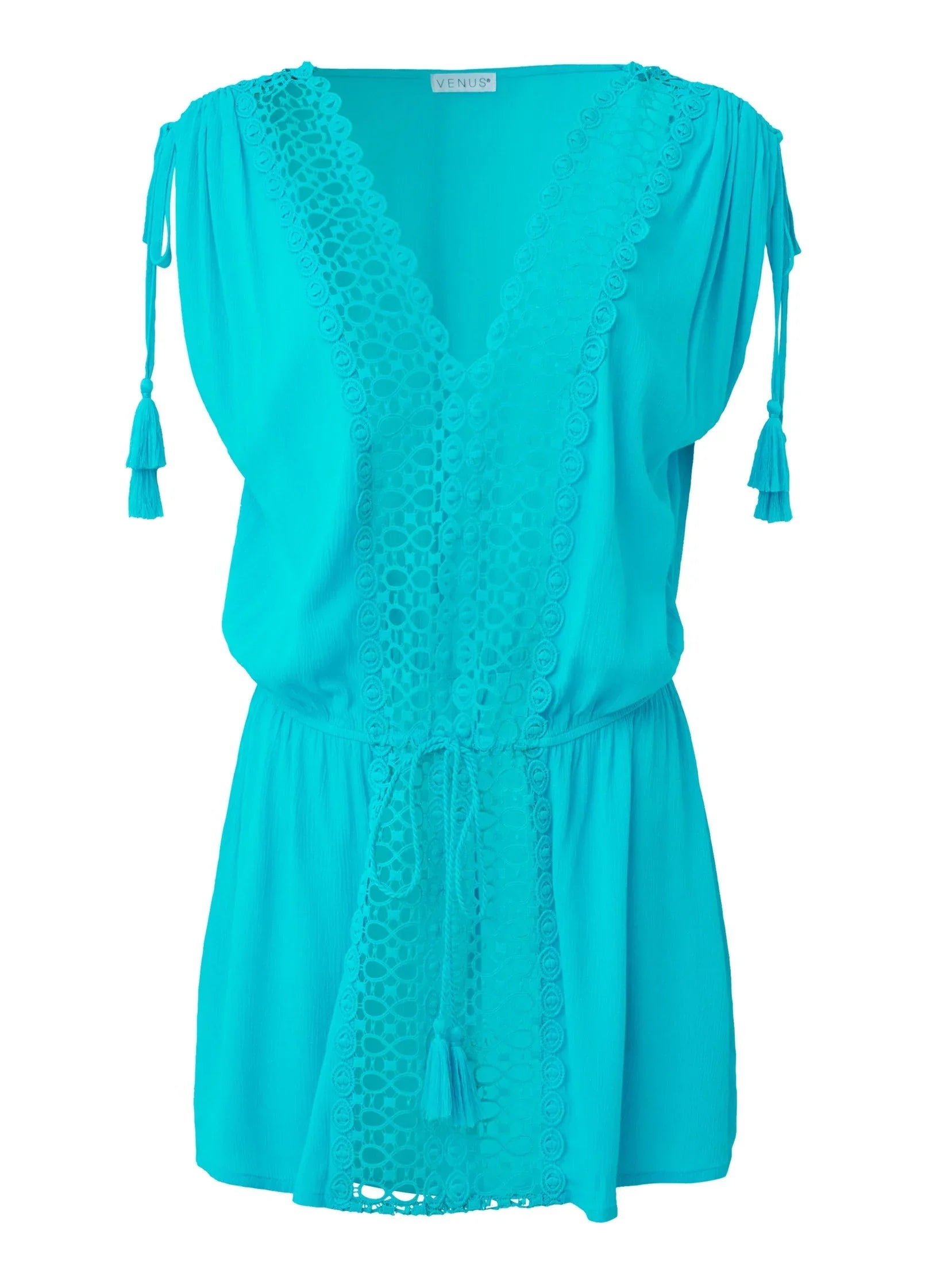 Sleeveless Cover Up Dress Aqua Reef