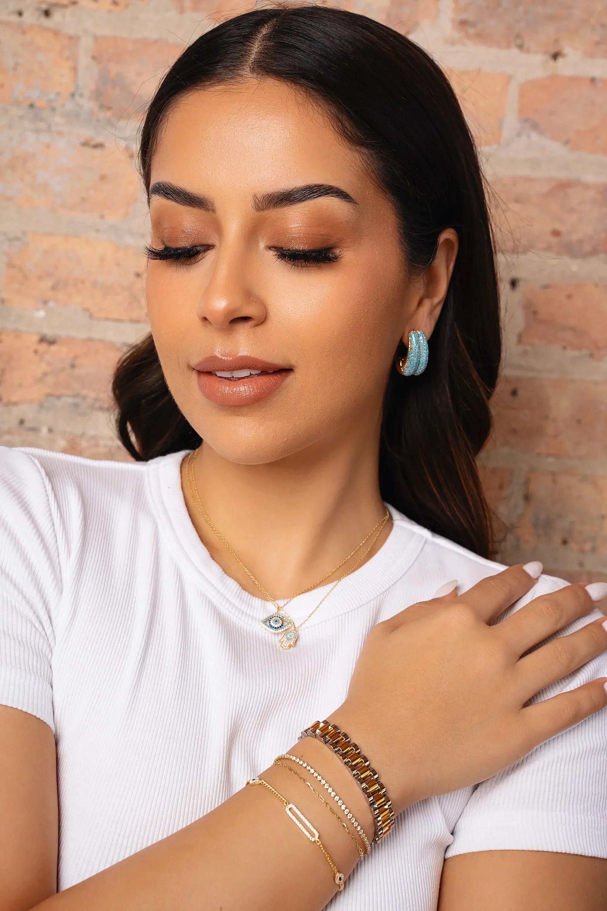 Vega Silver and Gold Band Bracelet