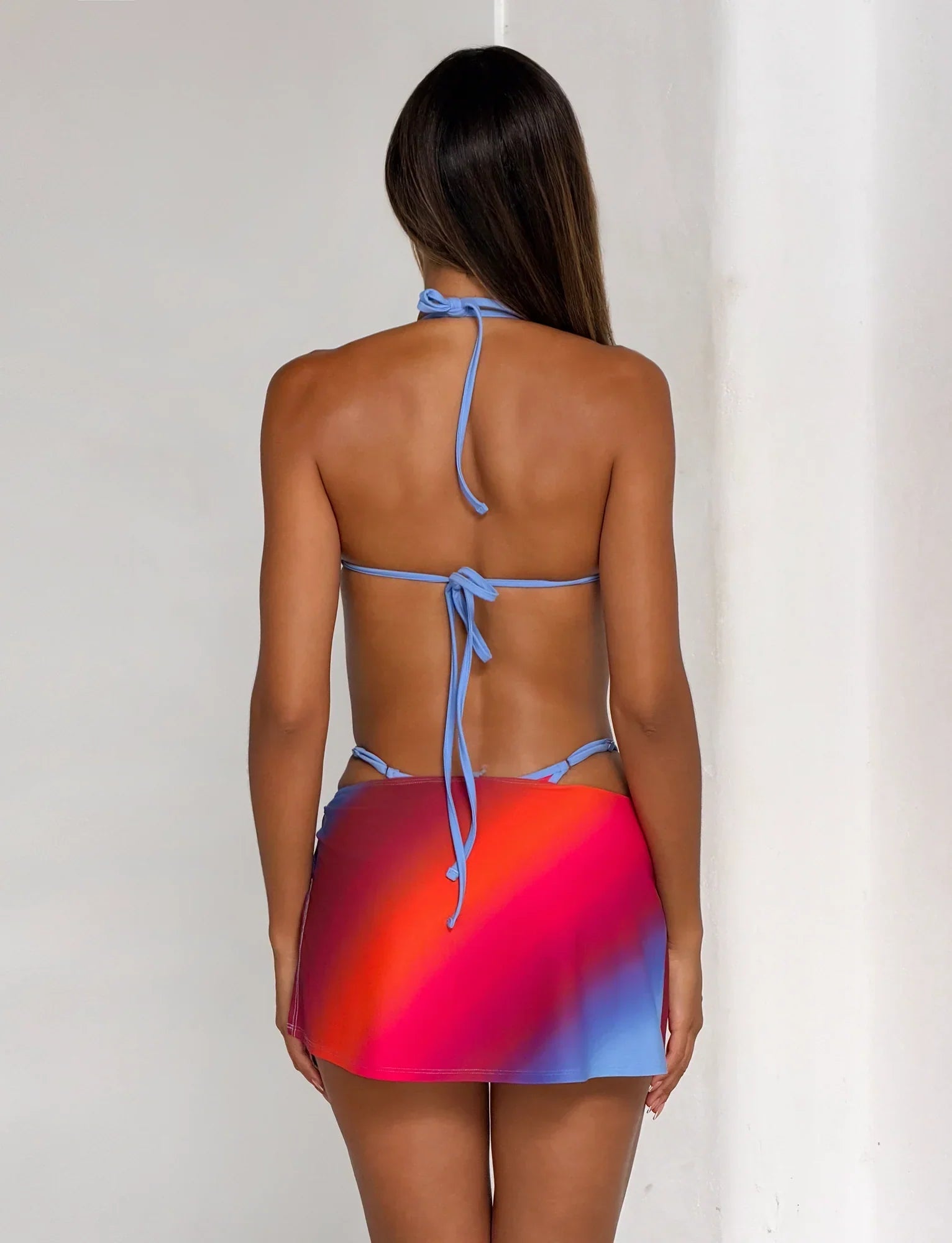 DIANA SWIM SKIRT SET CIELO OMBRE