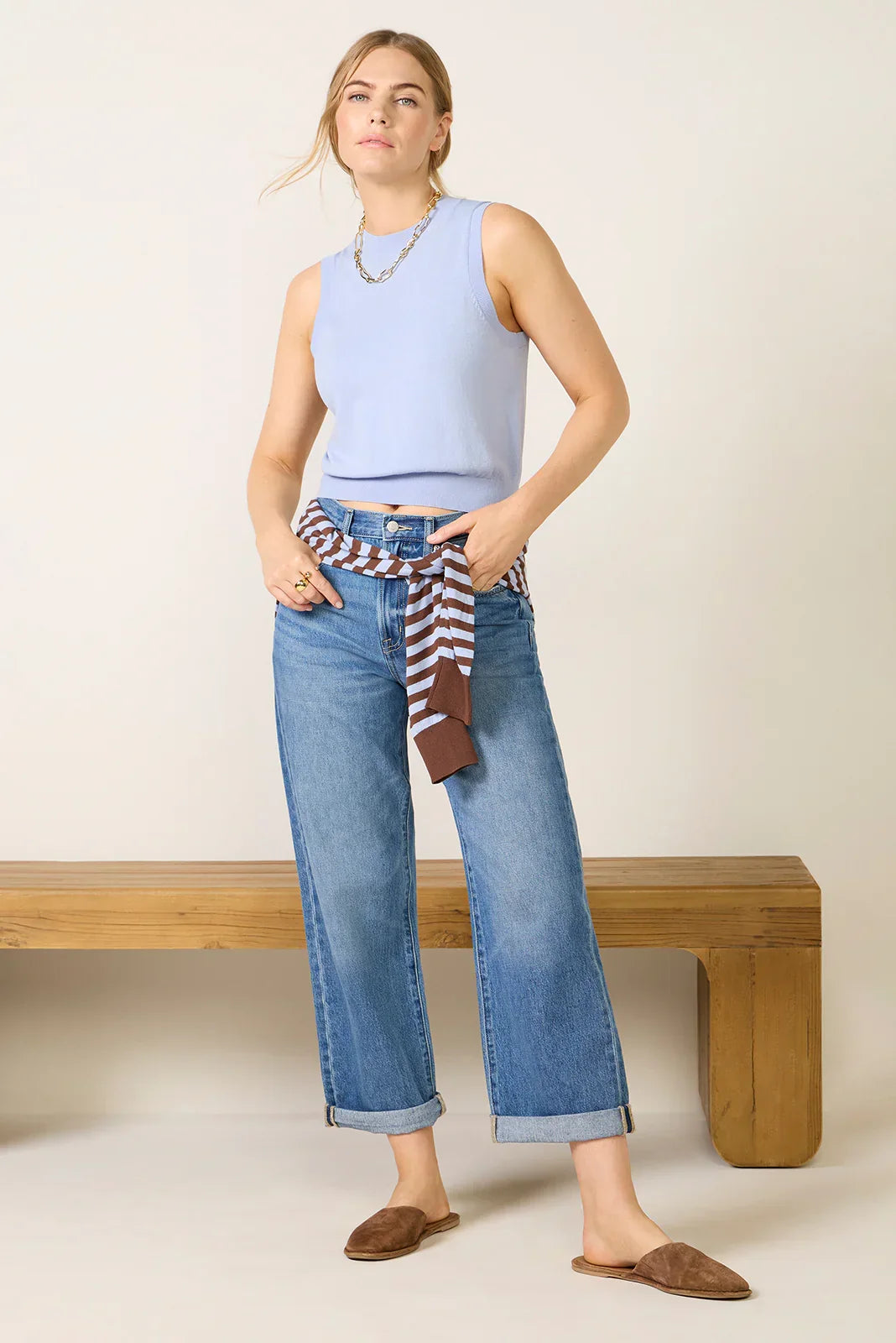 Talia Sweater Shell Tank