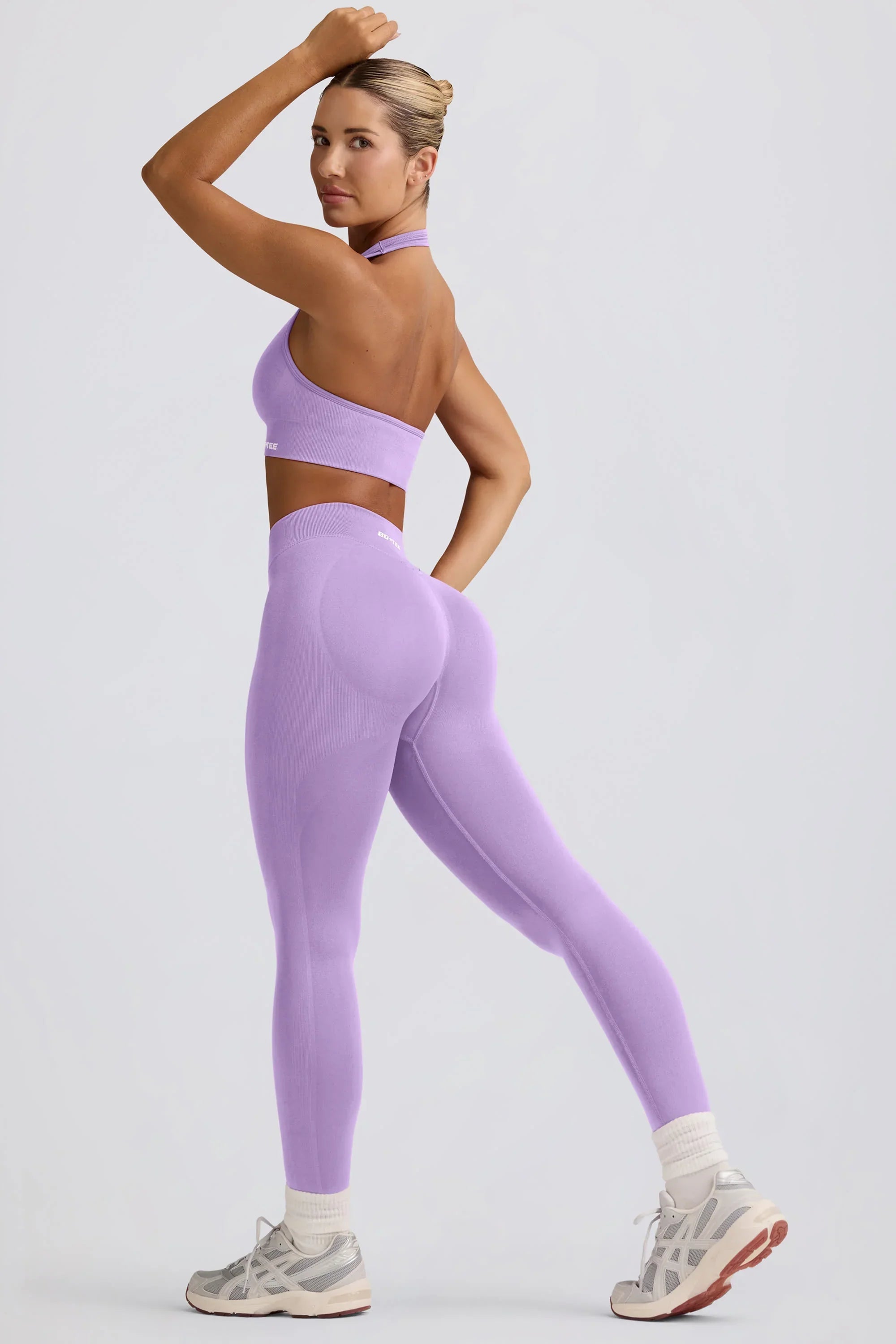 Define Luxe High Waist Leggings in Lilac