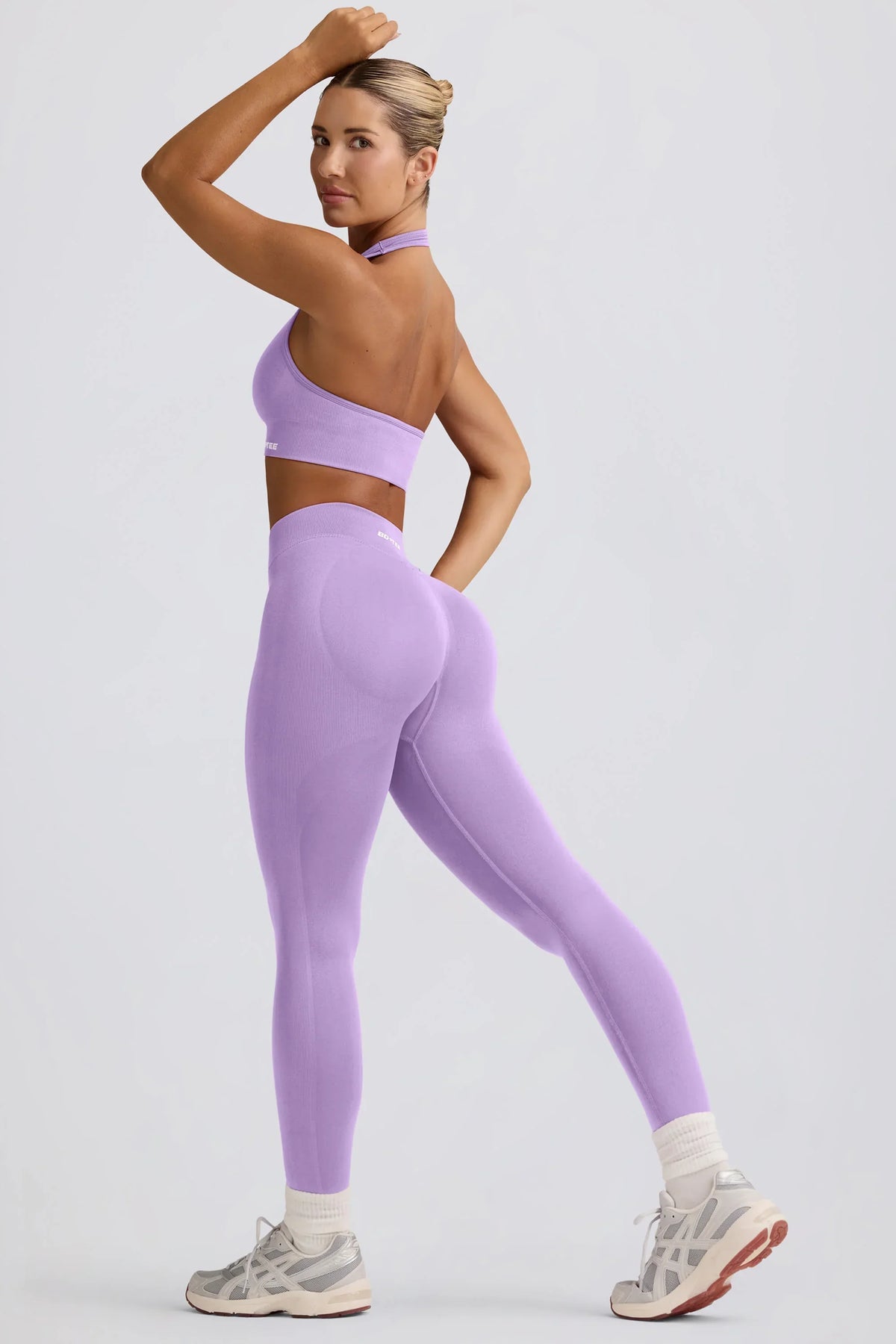 Define Luxe High Waist Leggings in Lilac
