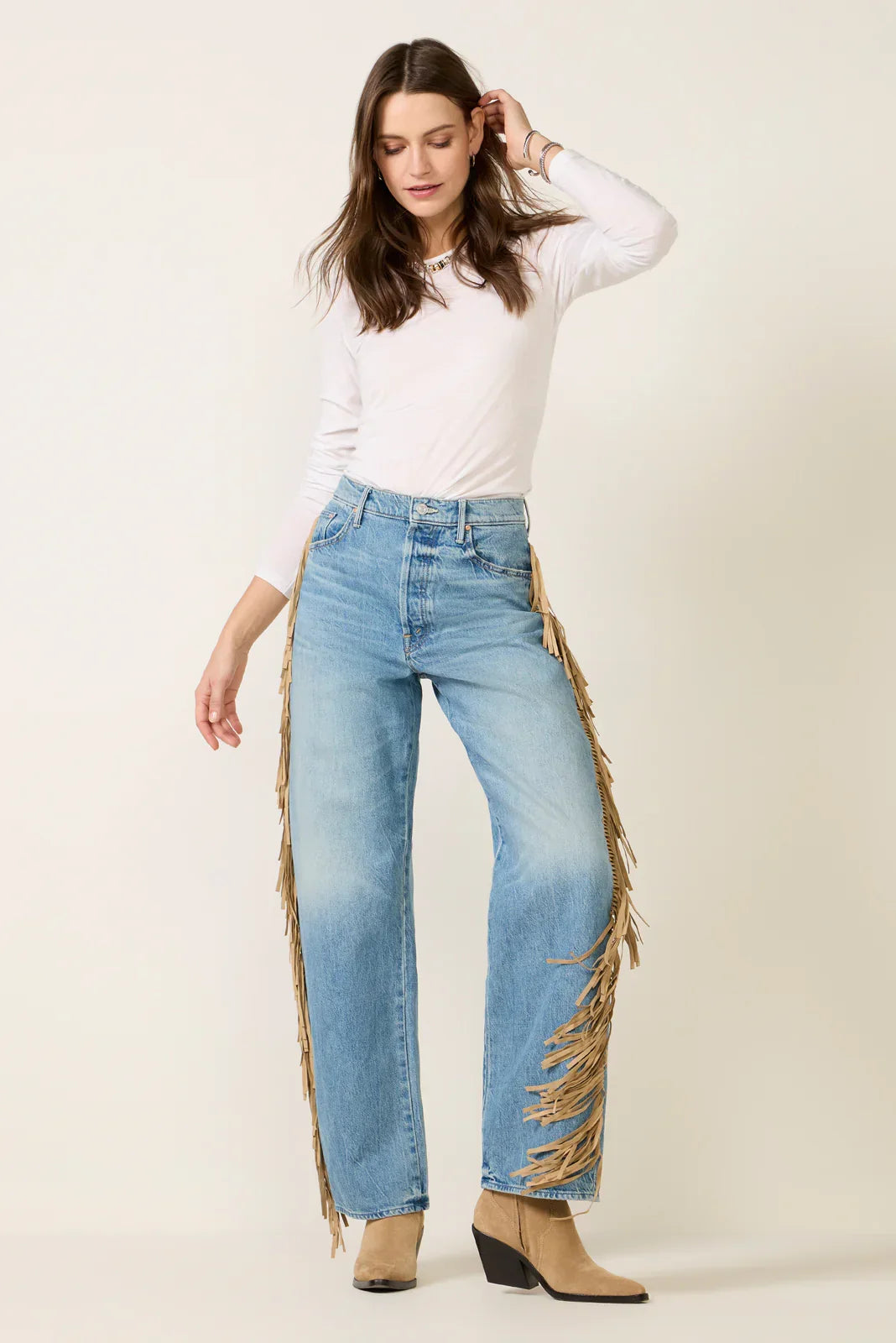 Fringe Half Pipe Button Sneak