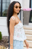 Briar Pink Floral Babydoll Tank