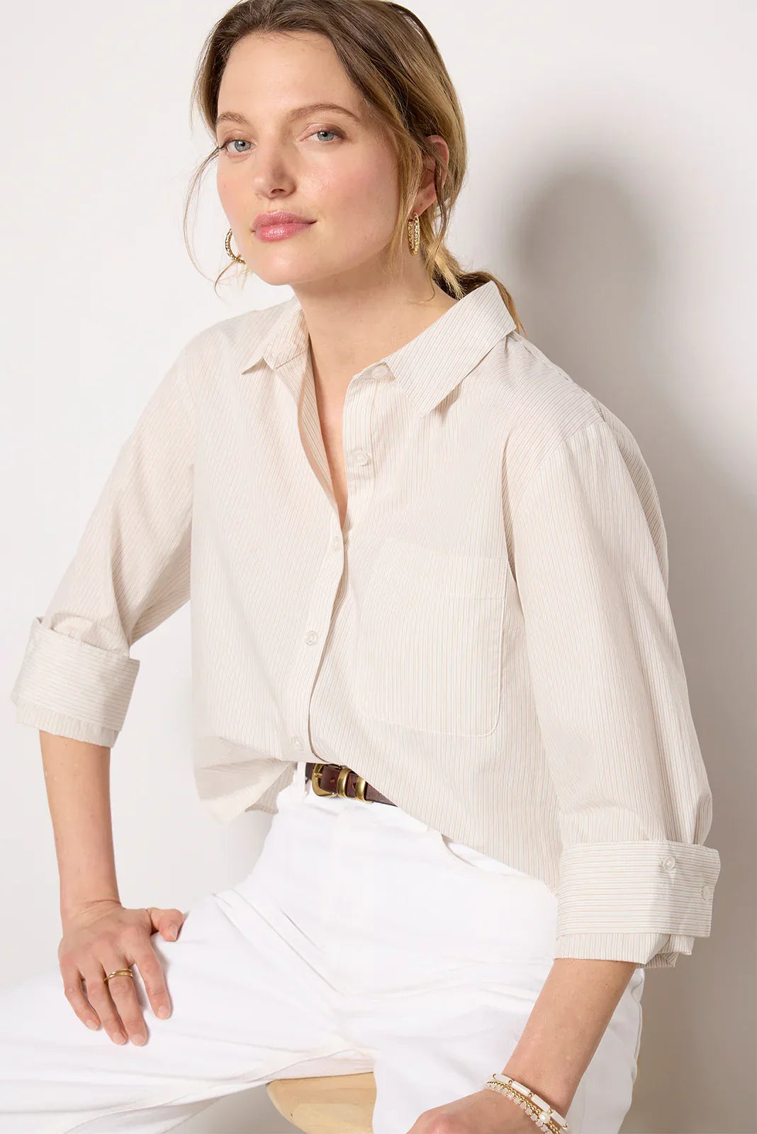 Aiden Crop Shirt
