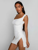 JOSLIN DRESS WHITE
