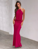 EVANNA MAXI DRESS BERRY